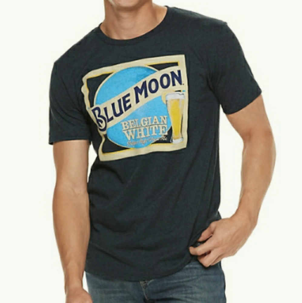 👉*NWT* BLUE MOON BELGIUM WHITE TSHIRT ~SIZE: MEDIUM